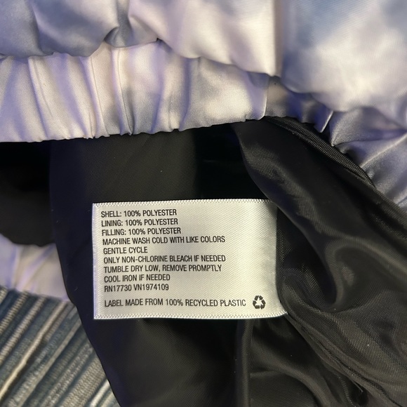 Wild Fable Blue Tie Die Puffer Jacket Size US L - Picture 4 of 6